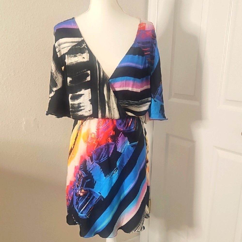 Vida Bela Pullover Colorful Summer Dress.